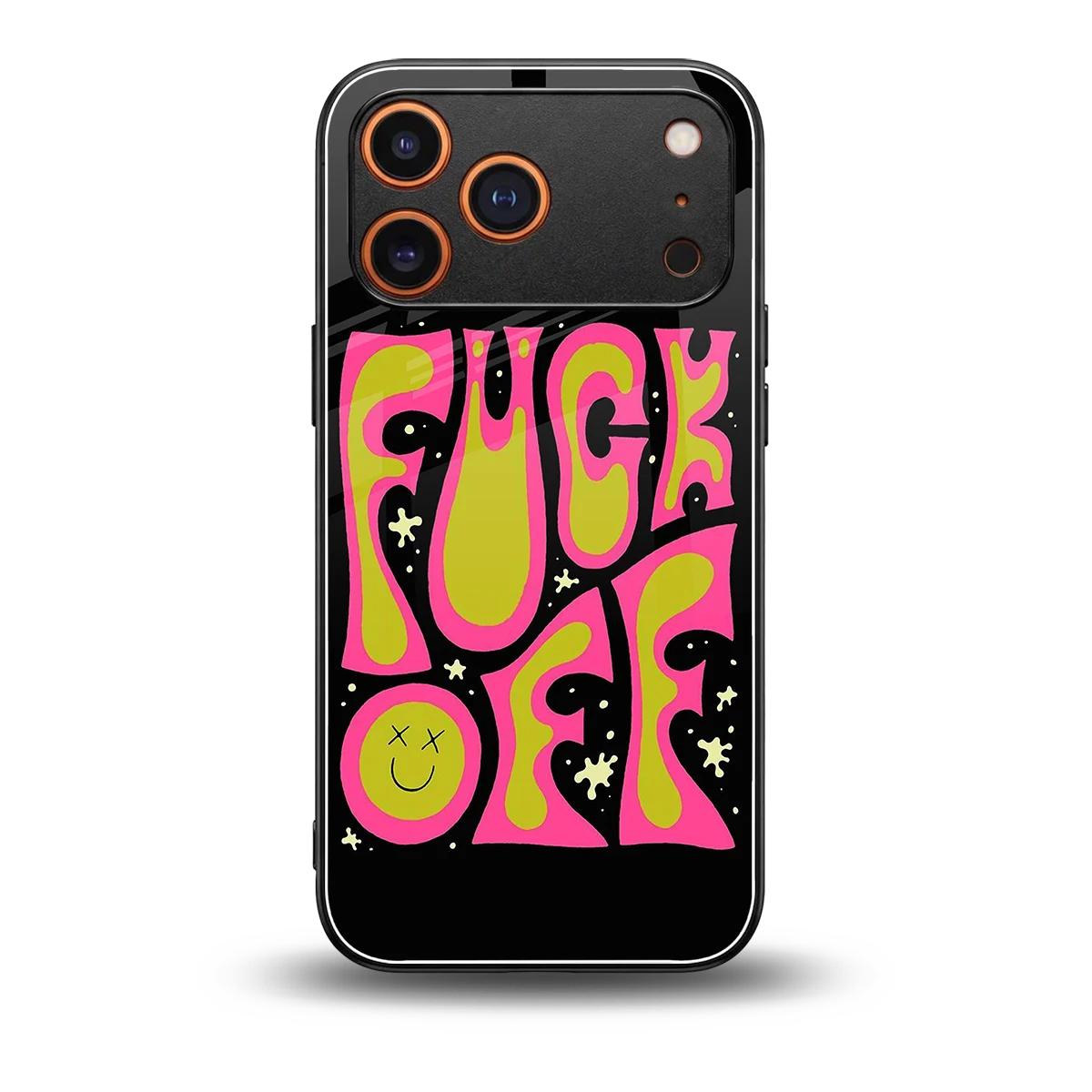 Buzz Off back phone cover | glass case for iphone 17 pro