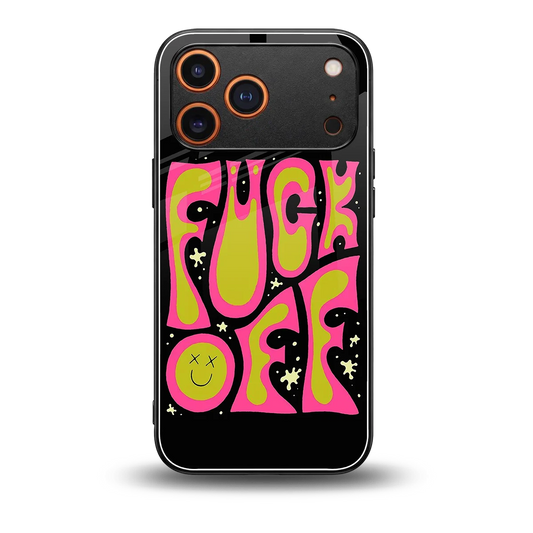 Buzz Off back phone cover | glass case for iphone 17 pro max