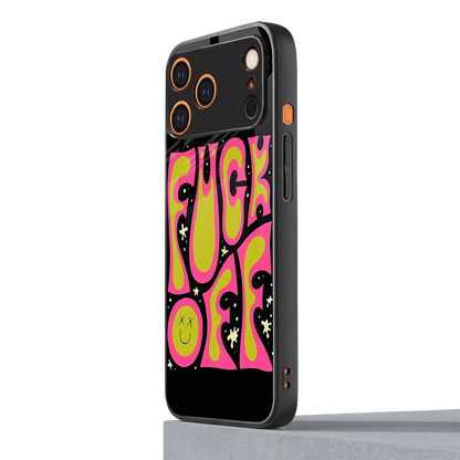 Buzz Off iphone 17 pro mobile cover | shockproof glass phone case