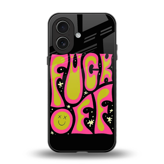 Buzz Off back phone cover | glass case for iphone 17