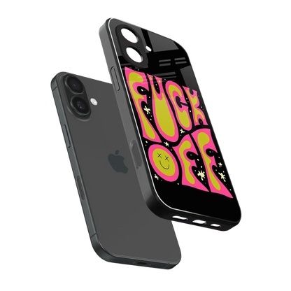 Buzz Off sleek iphone 17 cover with tempered glass back and TPU edges