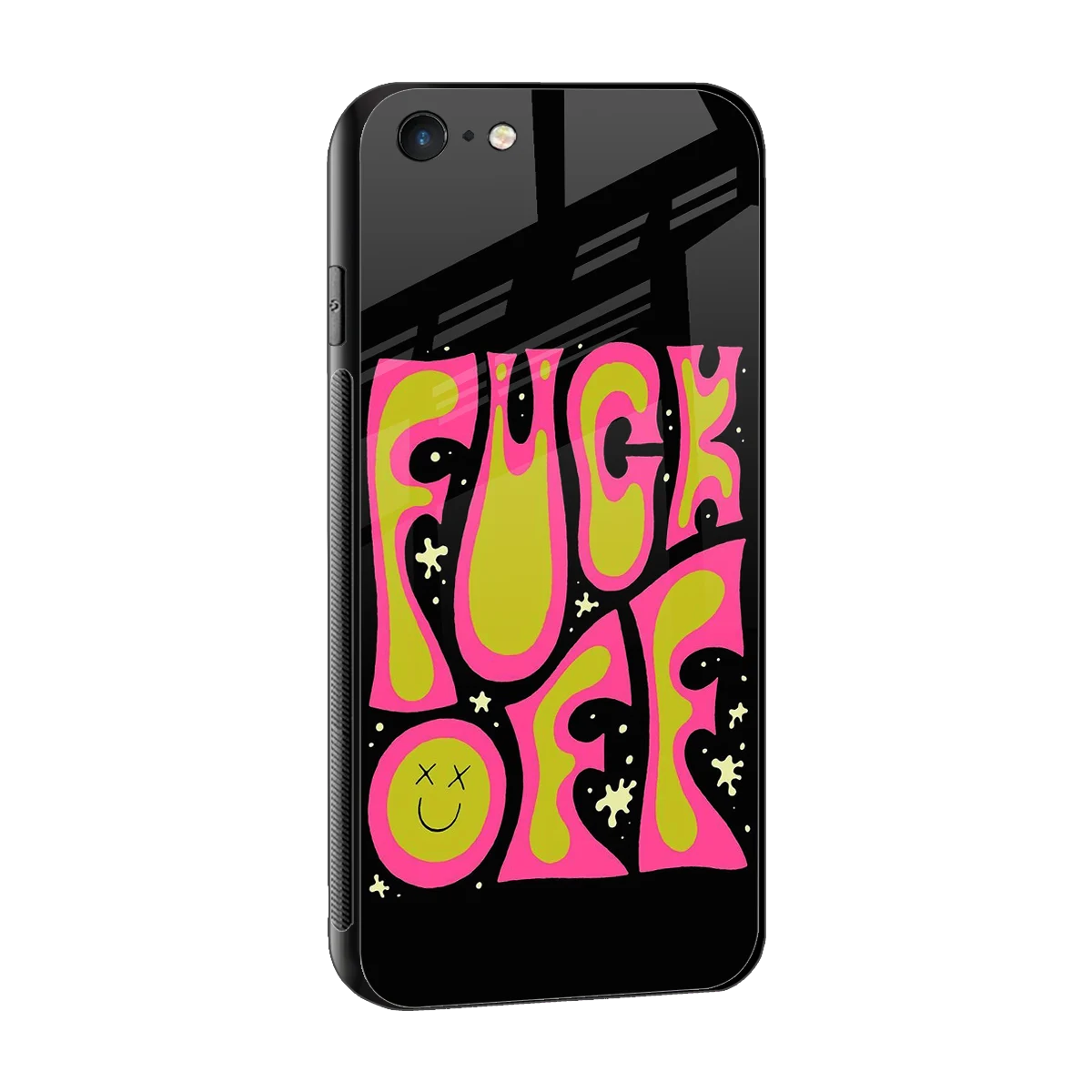 Buzz Off sleek iphone 6s cover with tempered glass back and TPU edges