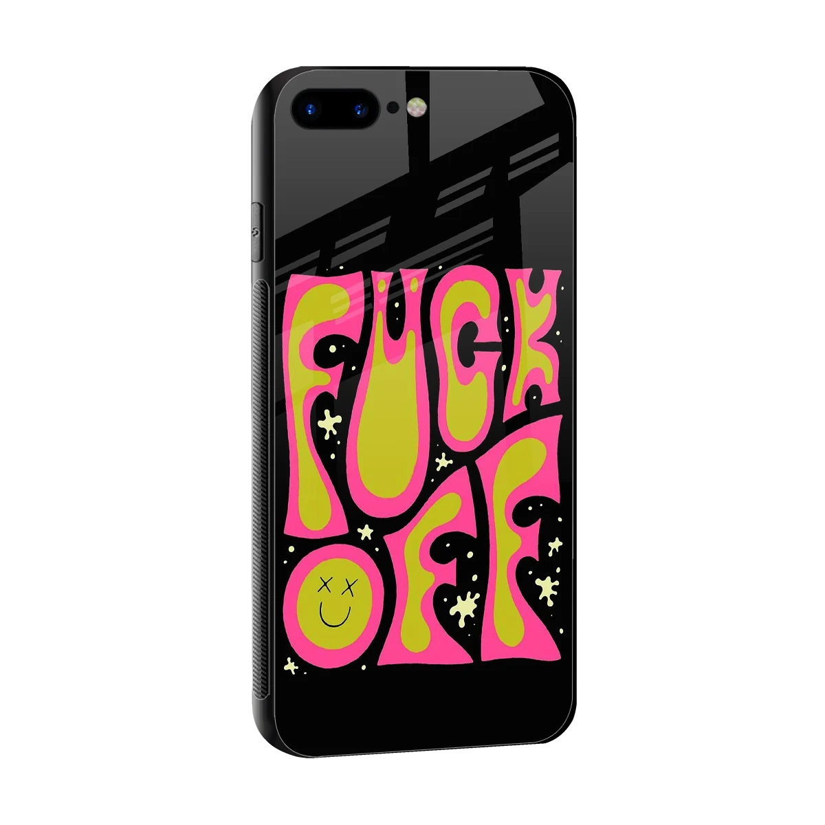 Buzz Off sleek iphone 8 plus cover with tempered glass back and TPU edges