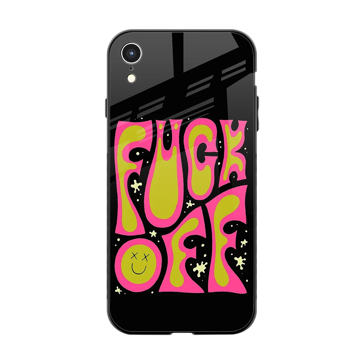 Buzz Off back phone cover | glass case for iphone xr