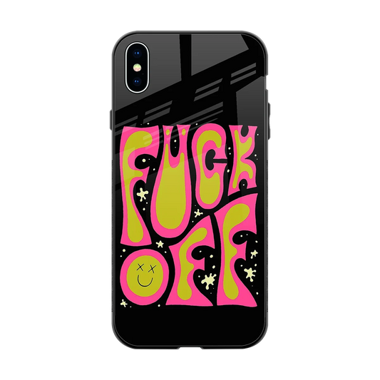 Buzz Off back phone cover | glass case for iphone xs max