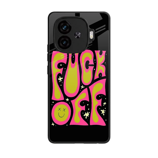 Buzz Off back phone cover | glass case for iqoo neo 10r 5g
