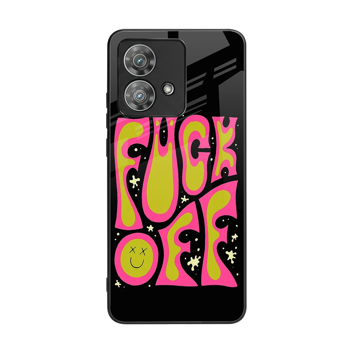 Buzz Off back phone cover | glass case for motorola edge 40 neo 5g