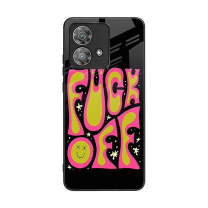 Buzz Off back phone cover | glass case for motorola edge 40 neo 5g