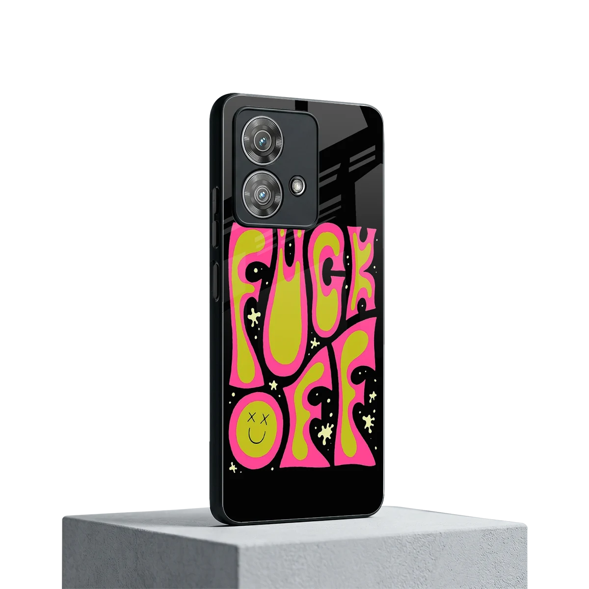 Buzz Off motorola edge 40 neo 5g mobile cover | shockproof glass phone case