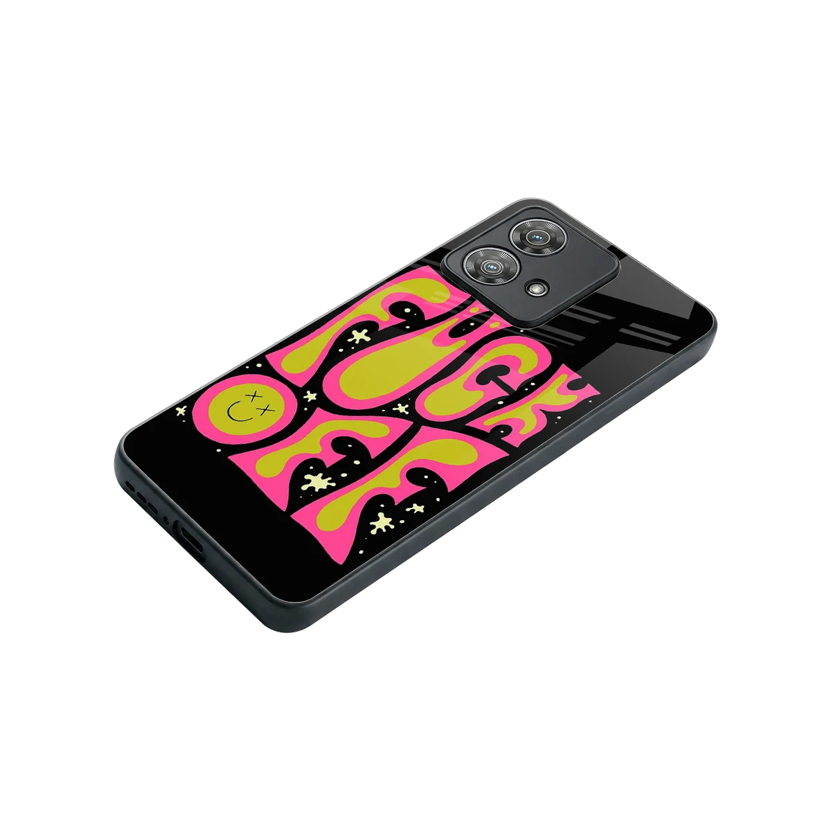 Buzz Off stylish phone case for motorola edge 40 neo 5g | glossy glass and slim fit