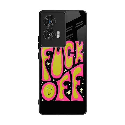 Buzz Off back phone cover | glass case for motorola edge 50 fusion