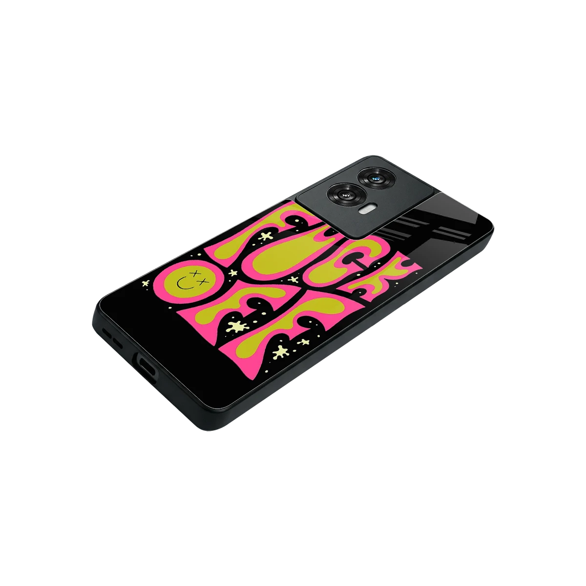 Buzz Off stylish phone case for motorola edge 50 fusion | glossy glass and slim fit