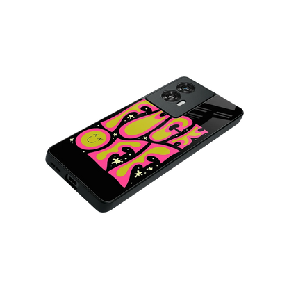 Buzz Off stylish phone case for motorola edge 50 fusion | glossy glass and slim fit