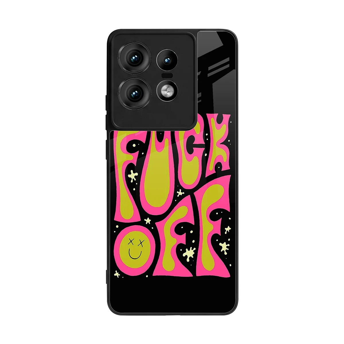 Buzz Off back phone cover | glass case for motorola edge 50 pro