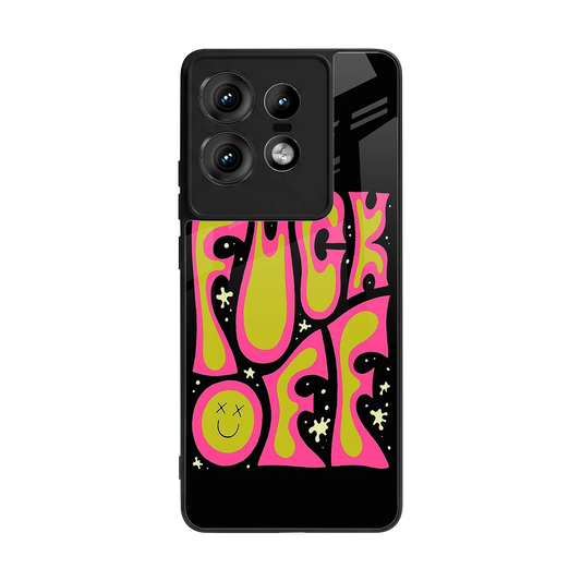 Buzz Off back phone cover | glass case for motorola edge 50 pro