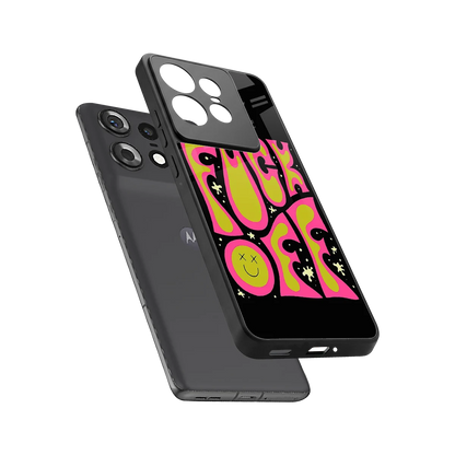 Buzz Off sleek motorola edge 50 pro cover with tempered glass back and TPU edges