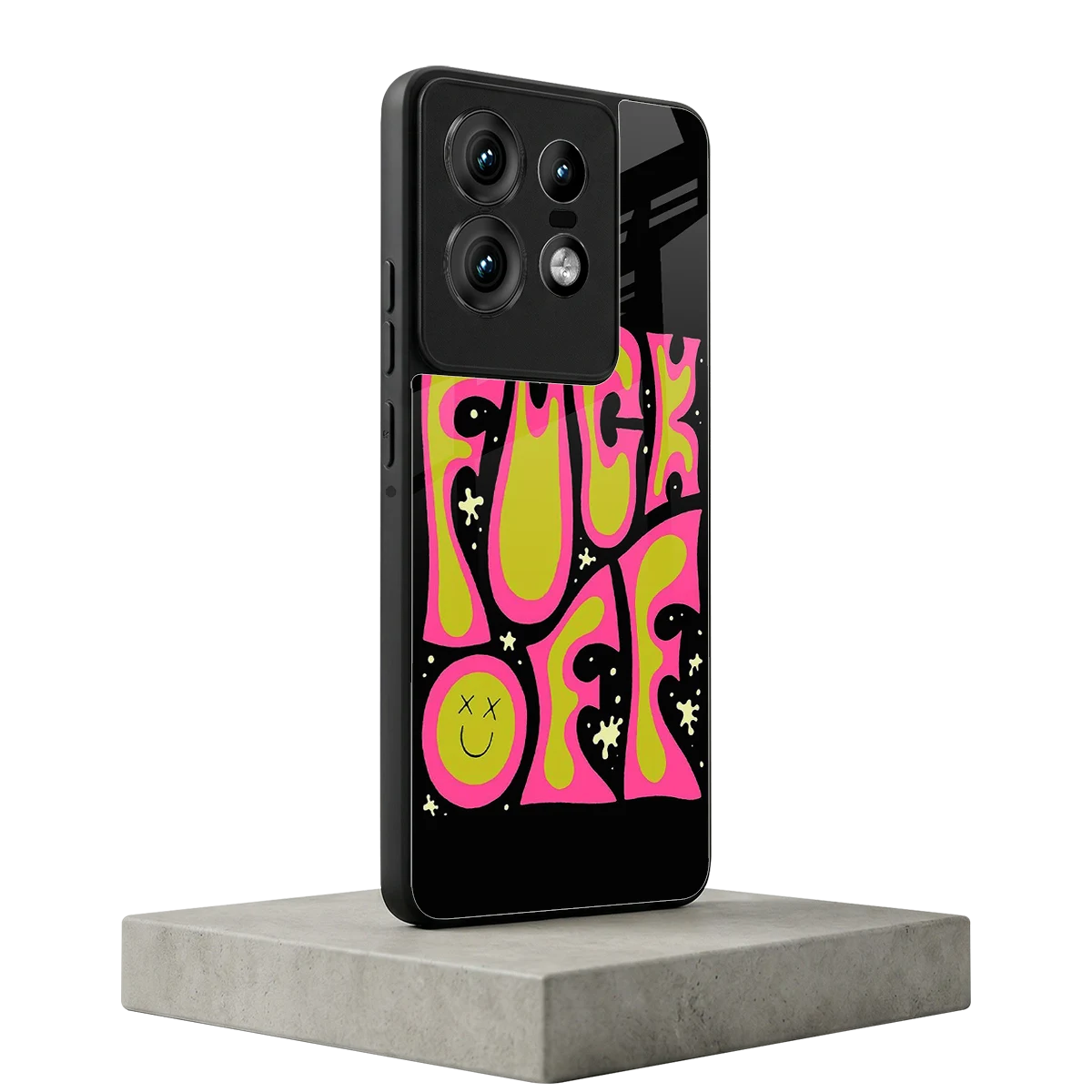 Buzz Off motorola edge 50 pro mobile cover | shockproof glass phone case