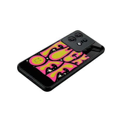 Buzz Off stylish phone case for motorola edge 50 pro | glossy glass and slim fit