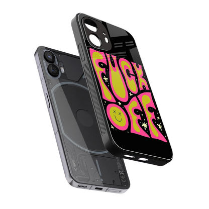Buzz Off sleek nothing phone 2 cover with tempered glass back and TPU edges