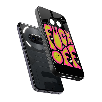 Buzz Off sleek nothing phone 2a cover with tempered glass back and TPU edges