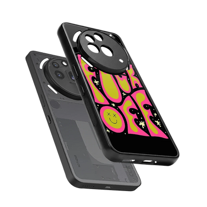 Buzz Off sleek nothing phone 3a pro cover with tempered glass back and TPU edges