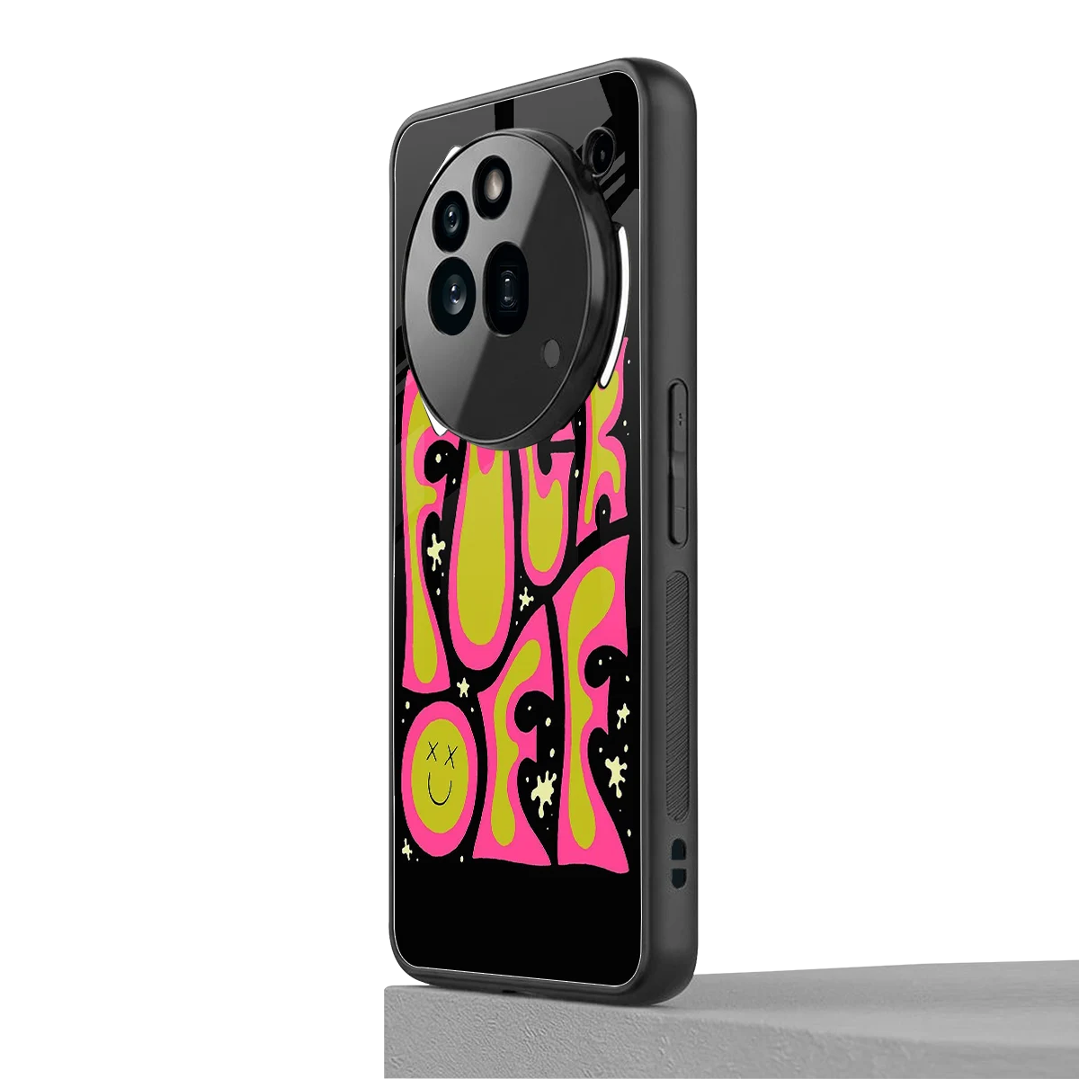 Buzz Off nothing phone 3a pro mobile cover | shockproof glass phone case