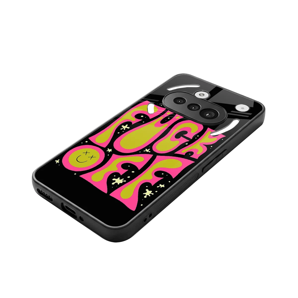 Buzz Off stylish phone case for nothing phone 3a | glossy glass and slim fit