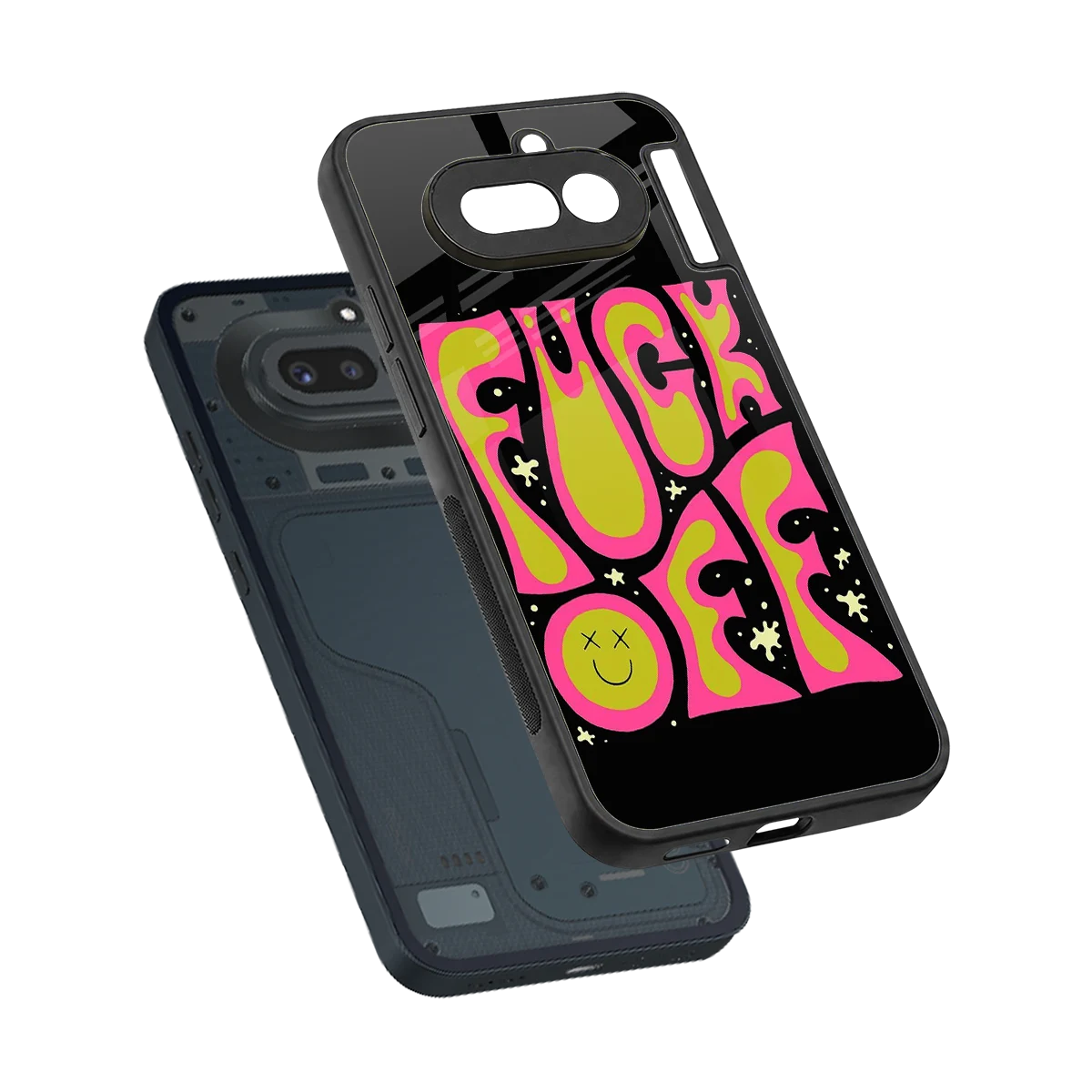Buzz Off sleek nothing phone 4a cover with tempered glass back and TPU edges