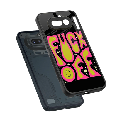 Buzz Off sleek nothing phone 4a cover with tempered glass back and TPU edges
