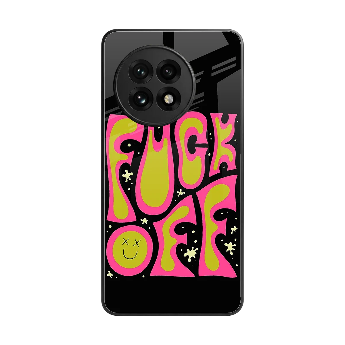 Buzz Off back phone cover | glass case for oneplus 13r