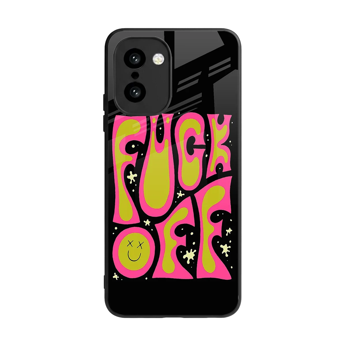Buzz Off back phone cover | glass case for oneplus 15r