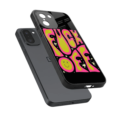 Buzz Off sleek oneplus 15r cover with tempered glass back and TPU edges