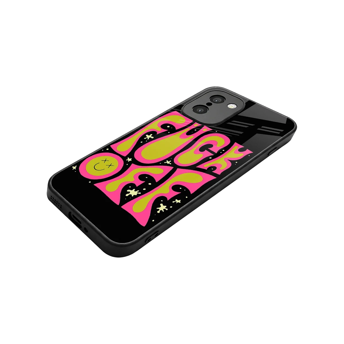 Buzz Off stylish phone case for oneplus 15r | glossy glass and slim fit