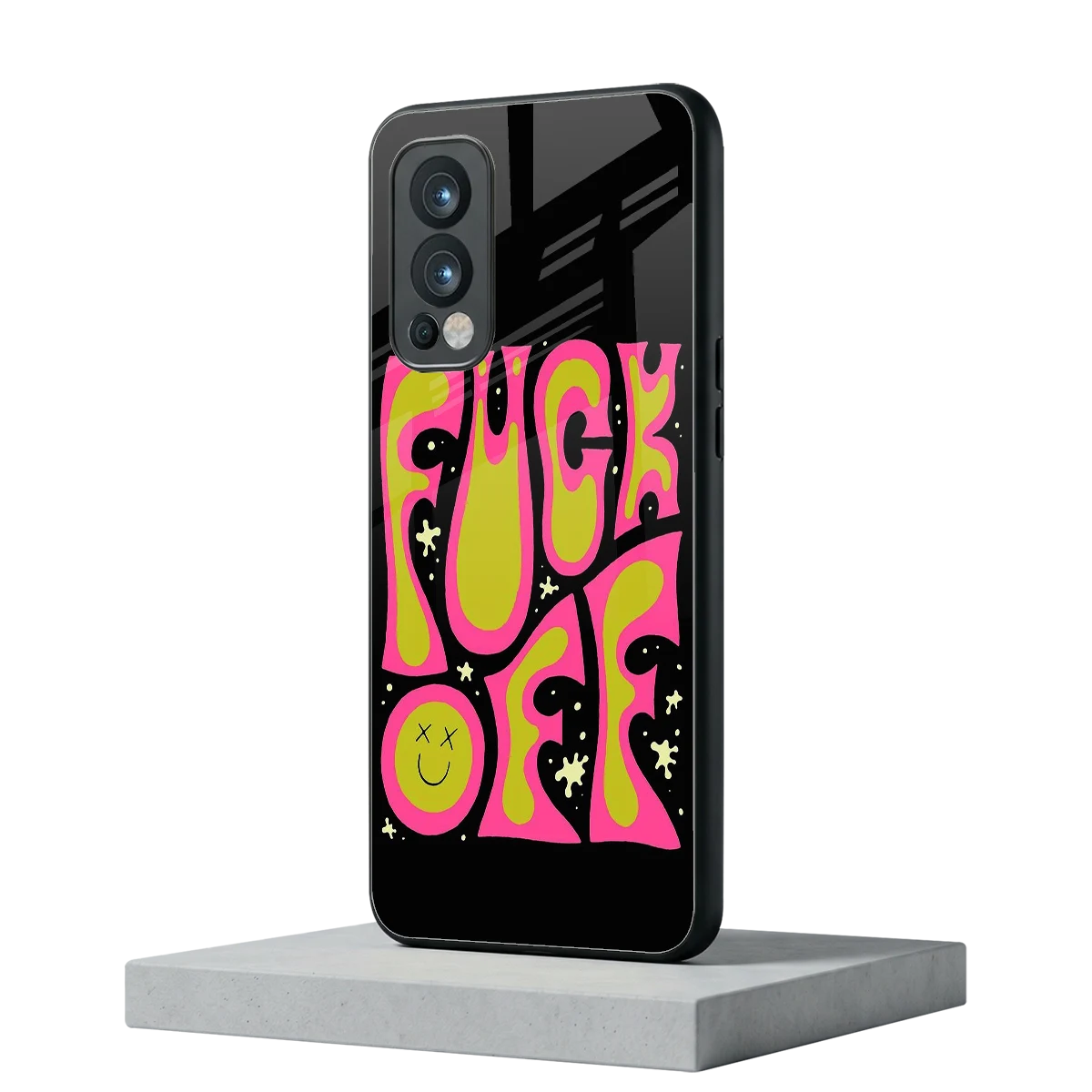 Buzz Off oneplus nord 2 mobile cover | shockproof glass phone case