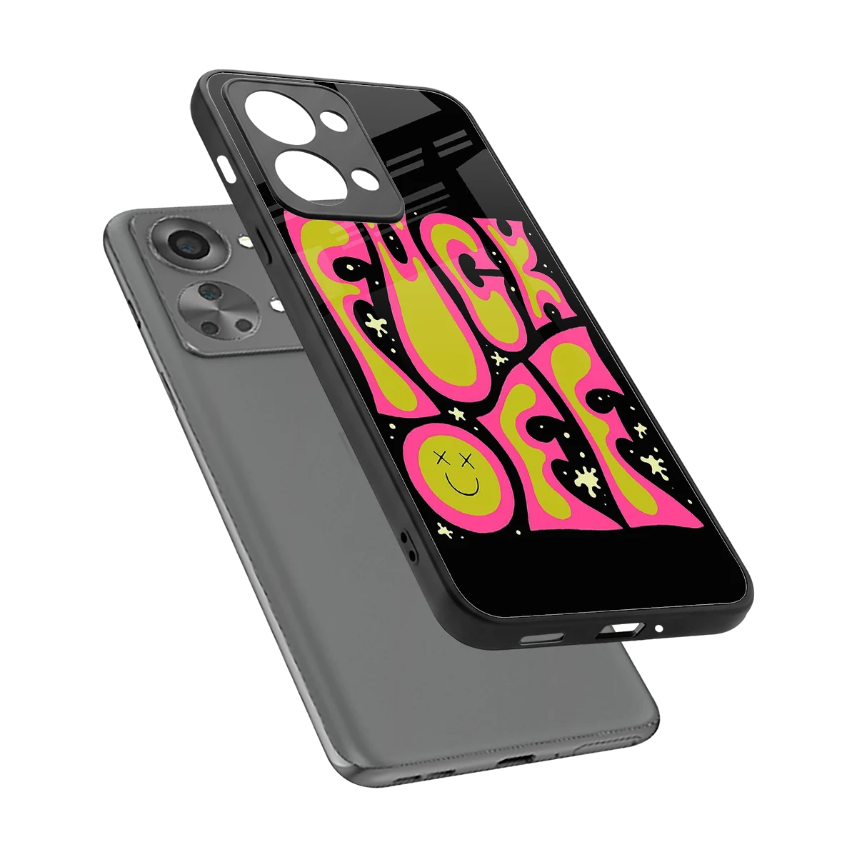Buzz Off sleek oneplus nord 2t cover with tempered glass back and TPU edges