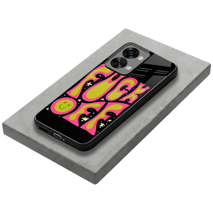 Buzz Off stylish phone case for oneplus nord 2t | glossy glass and slim fit