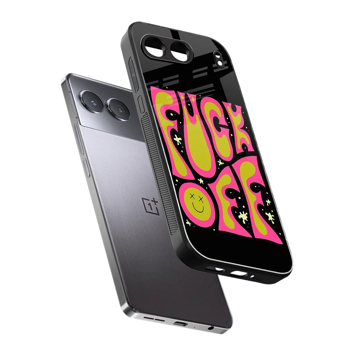 Buzz Off sleek oneplus nord 4 cover with tempered glass back and TPU edges