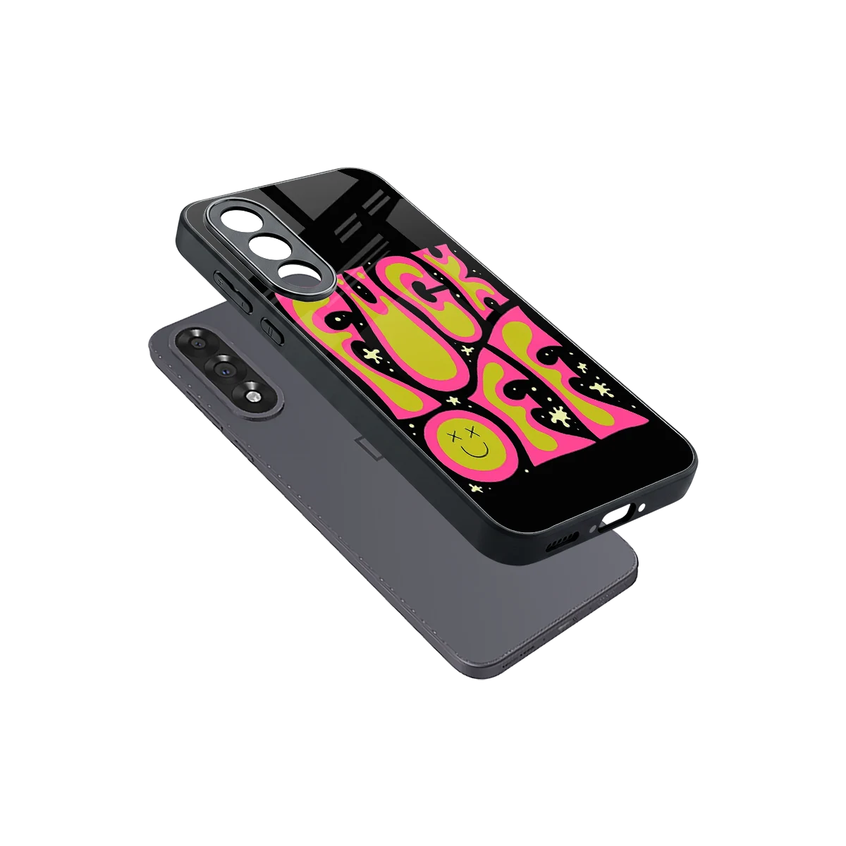 Buzz Off sleek oneplus nord 5 cover with tempered glass back and TPU edges