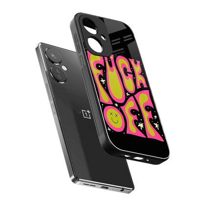 Buzz Off sleek oneplus nord ce 3 cover with tempered glass back and TPU edges