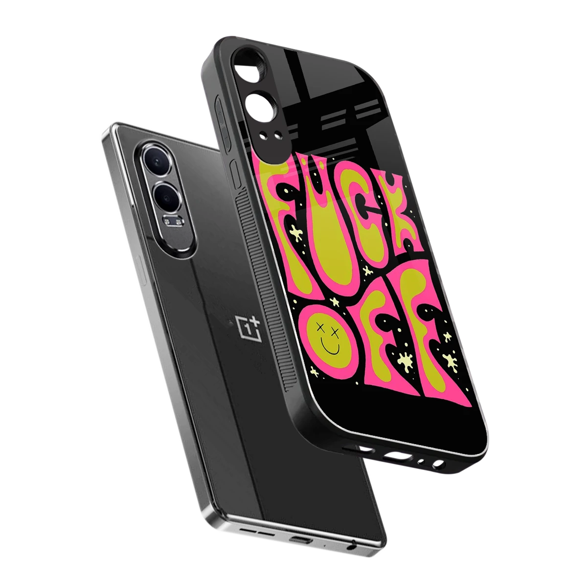 Buzz Off sleek oneplus nord ce 4 lite cover with tempered glass back and TPU edges