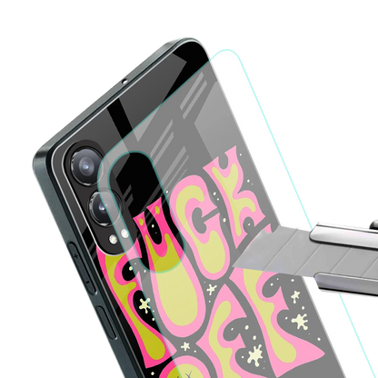 Buzz Off stylish phone case for oneplus nord ce 4 lite | glossy glass and slim fit