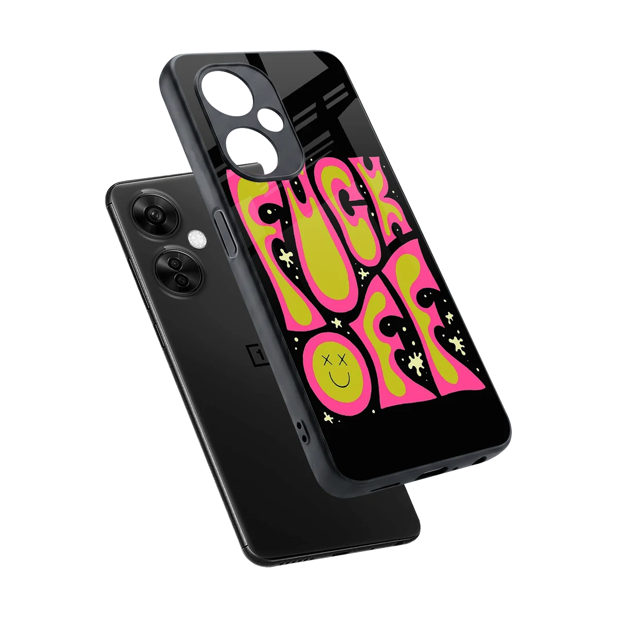 Buzz Off sleek oneplus nord ce 3 lite cover with tempered glass back and TPU edges