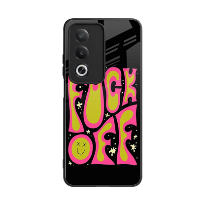 Buzz Off back phone cover | glass case for oppo a3 pro