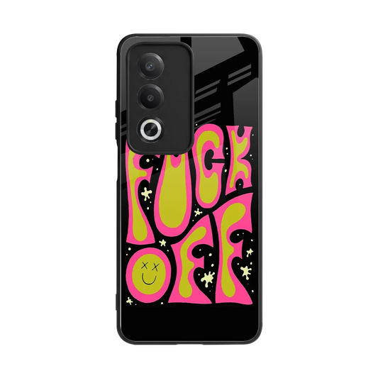 Buzz Off back phone cover | glass case for oppo a3 pro