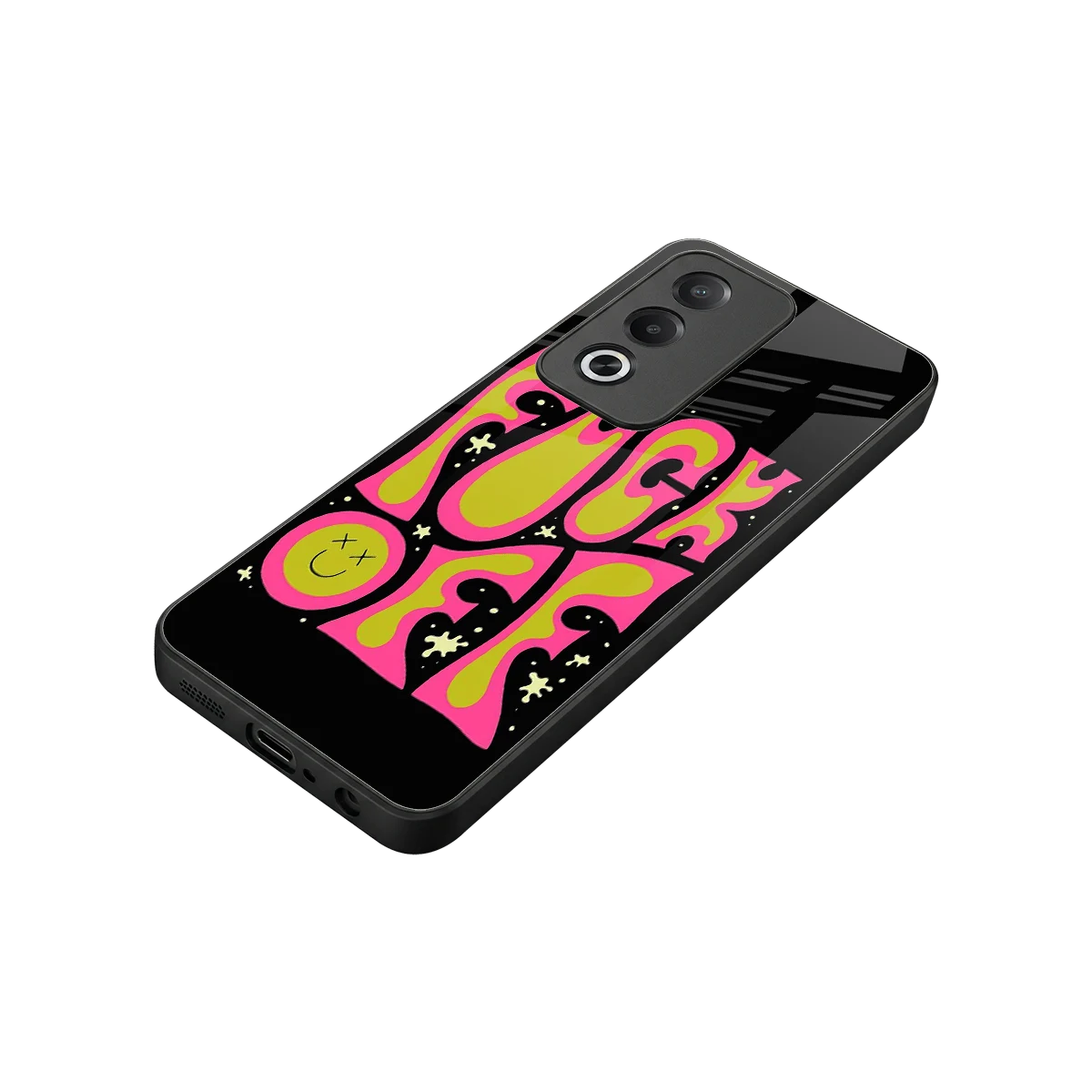 Buzz Off stylish phone case for oppo a3 pro | glossy glass and slim fit