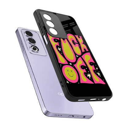Buzz Off sleek oppo a3 pro cover with tempered glass back and TPU edges