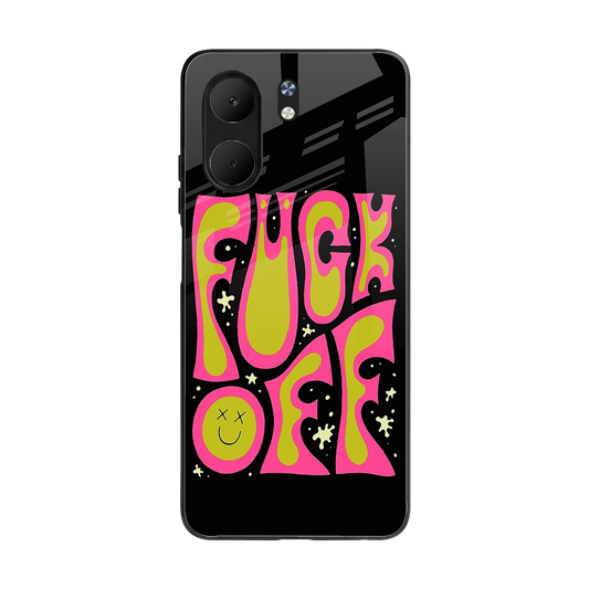 Buzz Off back phone cover | glass case for oppo a5x 5g