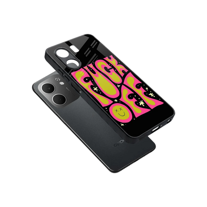 Buzz Off sleek oppo a5x 5g cover with tempered glass back and TPU edges