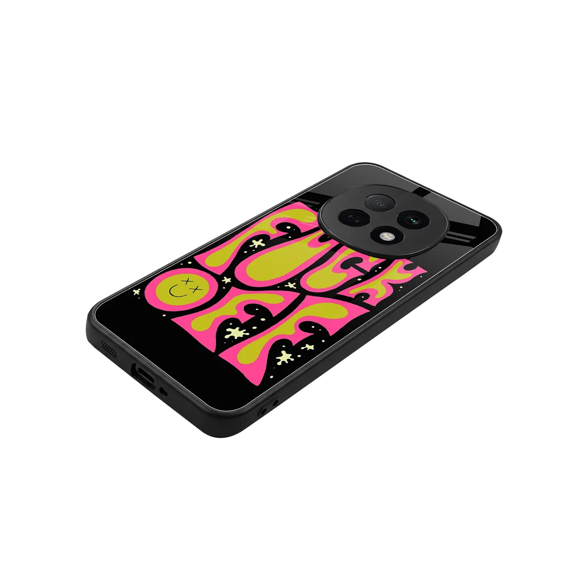 Buzz Off stylish phone case for oppo f29 pro 5g | glossy glass and slim fit
