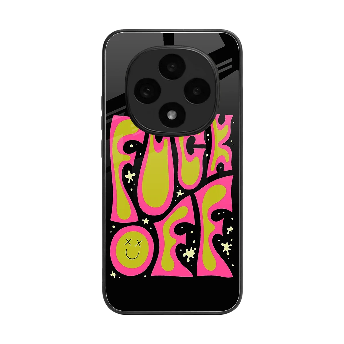 Buzz Off back phone cover | glass case for oppo f31 pro 5g